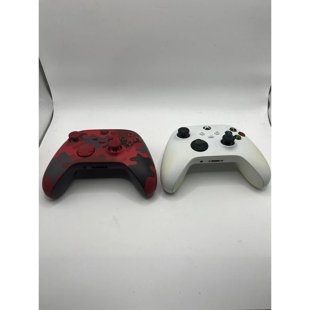 Microsoft Xbox Wireless Controller Bundle Red Camo and White Tested Working
